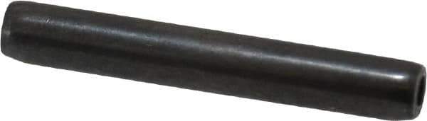 Made in USA - 1/8" Diam x 7/8" Long Coiled Spring Pin - Grade 1070-1090 Alloy Steel, Black Oxide Finish - Apex Tool & Supply