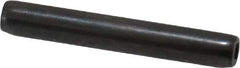 Made in USA - 1/8" Diam x 7/8" Long Coiled Spring Pin - Grade 1070-1090 Alloy Steel, Black Oxide Finish - Apex Tool & Supply
