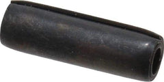 Made in USA - 5/32" Diam x 1/2" Long Coiled Spring Pin - Grade 1070-1090 Alloy Steel, Black Oxide Finish - Apex Tool & Supply