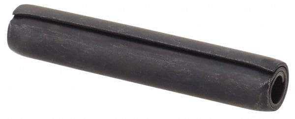 Made in USA - 5/32" Diam x 7/8" Long Coiled Spring Pin - Grade 1070-1090 Alloy Steel, Black Oxide Finish - Apex Tool & Supply
