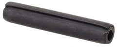 Made in USA - 5/32" Diam x 7/8" Long Coiled Spring Pin - Grade 1070-1090 Alloy Steel, Black Oxide Finish - Apex Tool & Supply