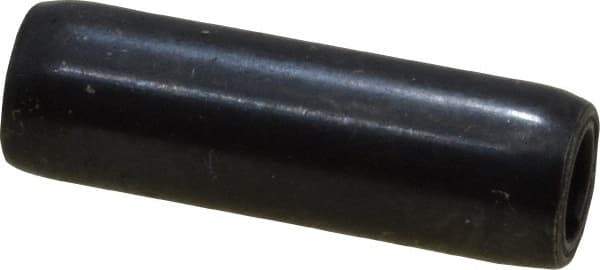 Made in USA - 3/16" Diam x 5/8" Long Coiled Spring Pin - Grade 1070-1090 Alloy Steel, Black Oxide Finish - Apex Tool & Supply