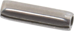 Made in USA - 3/16" Diam x 11/16" Long Coiled Spring Pin - Grade 1070-1090 Alloy Steel, Black Oxide Finish - Apex Tool & Supply