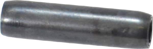 Made in USA - 3/16" Diam x 3/4" Long Coiled Spring Pin - Grade 1070-1090 Alloy Steel, Black Oxide Finish - Apex Tool & Supply