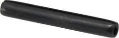 Made in USA - 3/16" Diam x 1-3/8" Long Coiled Spring Pin - Grade 1070-1090 Alloy Steel, Black Oxide Finish - Apex Tool & Supply