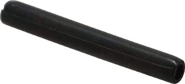 Made in USA - 3/16" Diam x 1-1/2" Long Coiled Spring Pin - Grade 1070-1090 Alloy Steel, Black Oxide Finish - Apex Tool & Supply