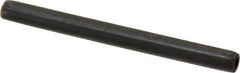 Made in USA - 3/16" Diam x 2-1/4" Long Coiled Spring Pin - Grade 1070-1090 Alloy Steel, Black Oxide Finish - Apex Tool & Supply