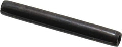 Made in USA - 7/32" Diam x 1-3/4" Long Coiled Spring Pin - Grade 1070-1090 Alloy Steel, Black Oxide Finish - Apex Tool & Supply