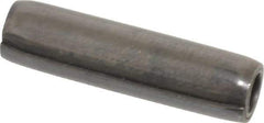 Made in USA - 1/4" Diam x 1" Long Coiled Spring Pin - Grade 1070-1090 Alloy Steel, Black Oxide Finish - Apex Tool & Supply