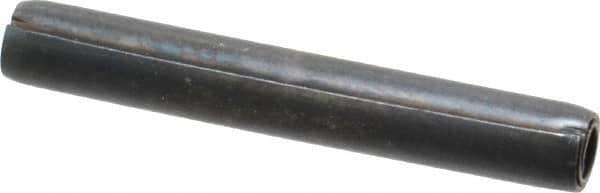 Made in USA - 1/4" Diam x 1-3/4" Long Coiled Spring Pin - Grade 1070-1090 Alloy Steel, Black Oxide Finish - Apex Tool & Supply