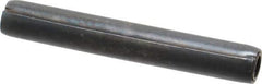 Made in USA - 1/4" Diam x 1-3/4" Long Coiled Spring Pin - Grade 1070-1090 Alloy Steel, Black Oxide Finish - Apex Tool & Supply