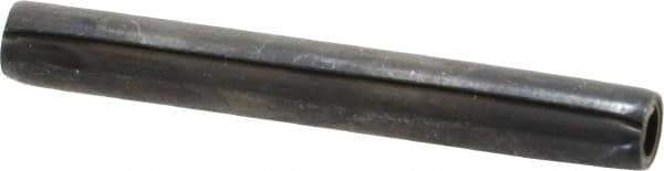 Made in USA - 1/4" Diam x 2" Long Coiled Spring Pin - Grade 1070-1090 Alloy Steel, Black Oxide Finish - Apex Tool & Supply