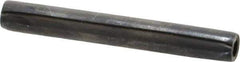 Made in USA - 1/4" Diam x 2" Long Coiled Spring Pin - Grade 1070-1090 Alloy Steel, Black Oxide Finish - Apex Tool & Supply