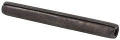 Made in USA - 1/4" Diam x 2-1/4" Long Coiled Spring Pin - Grade 1070-1090 Alloy Steel, Black Oxide Finish - Apex Tool & Supply