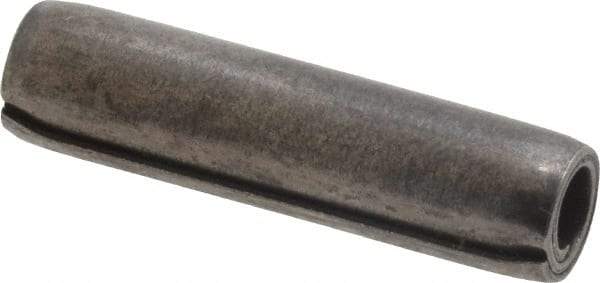 Made in USA - 5/16" Diam x 1-1/4" Long Coiled Spring Pin - Grade 1070-1090 Alloy Steel, Black Oxide Finish - Apex Tool & Supply