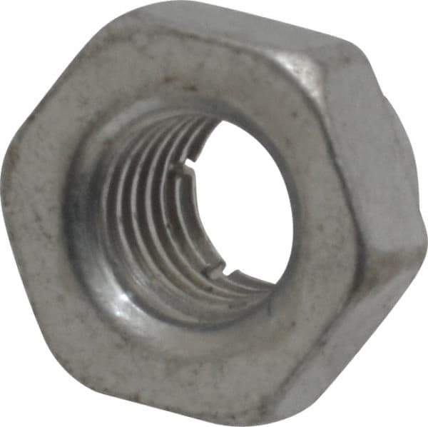 Flex-Loc - 1/4-28 UNJF Grade 2 Hex Lock Nut with Expanding Flex Top - Cadmium-Plated Finish, Meets Military Specifications - Apex Tool & Supply