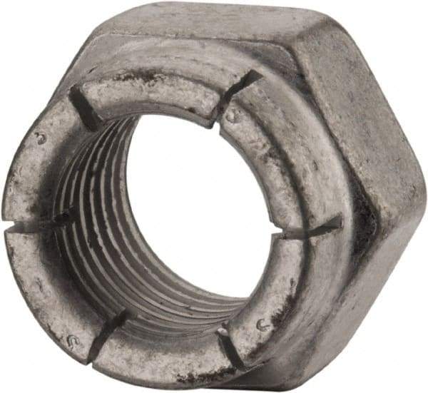 Flex-Loc - 7/16-20 UNJF Grade 2 Hex Lock Nut with Expanding Flex Top - Cadmium-Plated Finish, Meets Military Specifications - Apex Tool & Supply