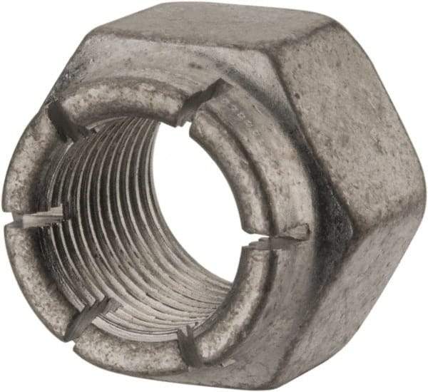 Flex-Loc - 5/8-18 UNJF Grade 2 Hex Lock Nut with Expanding Flex Top - 15/16" Width Across Flats, Cadmium-Plated Finish, Meets Military Specifications - Apex Tool & Supply