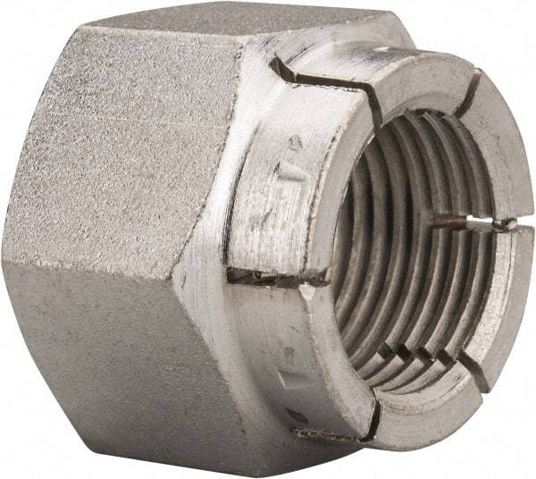 Flex-Loc - 7/8-14 UNJF Grade 2 Hex Lock Nut with Expanding Flex Top - Cadmium-Plated Finish, Meets Military Specifications - Apex Tool & Supply