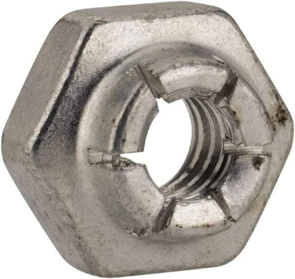 Flex-Loc - #10-24 UNJC Grade 2 Hex Lock Nut with Expanding Flex Top - Cadmium-Plated Finish, Meets Military Specifications - Apex Tool & Supply
