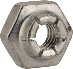 Flex-Loc - #10-24 UNJC Grade 2 Hex Lock Nut with Expanding Flex Top - Cadmium-Plated Finish, Meets Military Specifications - Apex Tool & Supply