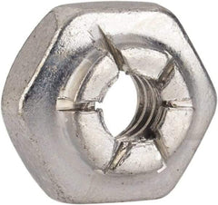 Flex-Loc - #6-32 UNJC Grade 2 Hex Lock Nut with Expanding Flex Top - 5/16" Width Across Flats, 3/16" High, Cadmium-Plated Finish, Meets Military Specifications - Apex Tool & Supply