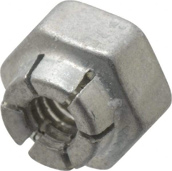 Flex-Loc - #8-32 UNJC Grade 2 Hex Lock Nut with Expanding Flex Top - Cadmium-Plated Finish, Meets Military Specifications - Apex Tool & Supply