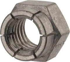 Flex-Loc - 7/16-14 UNC Grade 2 Hex Lock Nut with Expanding Flex Top - Cadmium-Plated Finish, Meets Military Specifications - Apex Tool & Supply