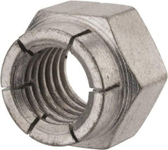 Flex-Loc - 1/2-13 UNC Grade 2 Hex Lock Nut with Expanding Flex Top - Cadmium-Plated Finish, Meets Military Specifications - Apex Tool & Supply