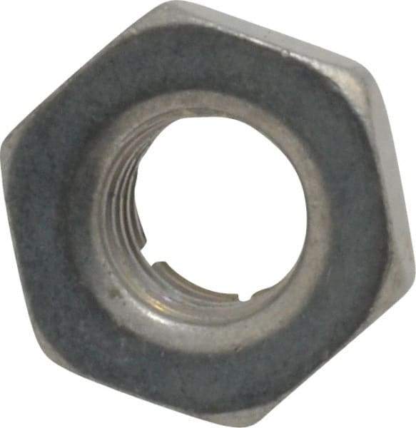 Flex-Loc - 1/4-28 UNJF Grade 2 Hex Lock Nut with Expanding Flex Top - 7/32" High, Cadmium-Plated Finish, Meets Military Specifications - Apex Tool & Supply