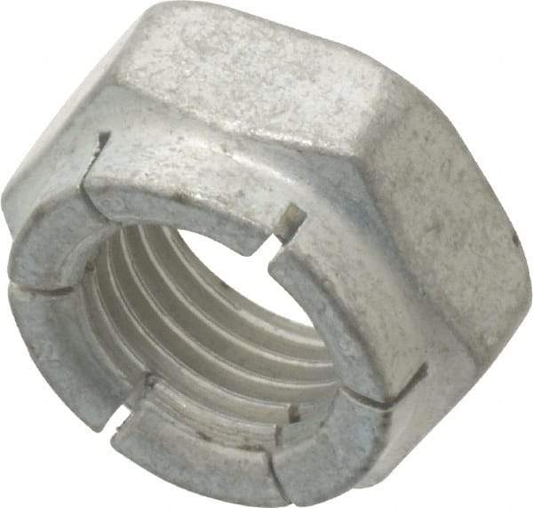Flex-Loc - 3/8-24 UNJF Grade 2 Hex Lock Nut with Expanding Flex Top - 9/32" High, Cadmium-Plated Finish, Meets Military Specifications - Apex Tool & Supply