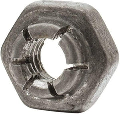 Flex-Loc - #10-24 UNJC Grade 2 Hex Lock Nut with Expanding Flex Top - 3/16" High, Cadmium-Plated Finish, Meets Military Specifications - Apex Tool & Supply