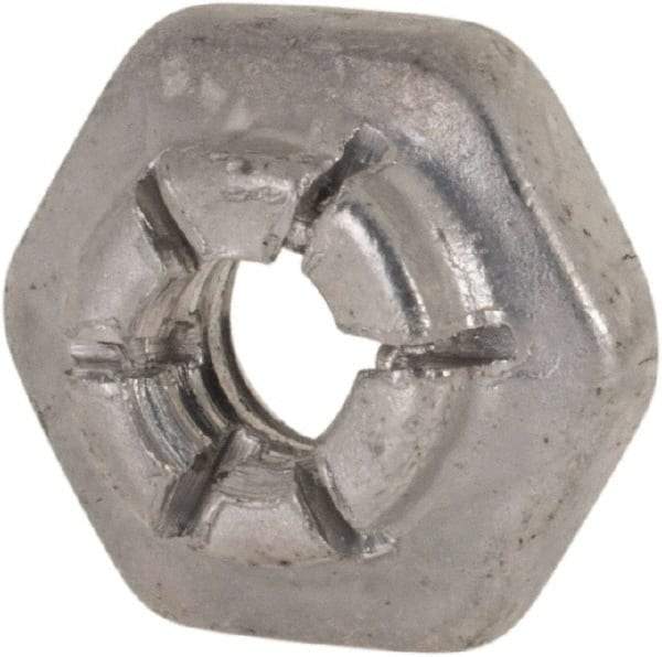 Flex-Loc - #6-32 UNJC Grade 2 Hex Lock Nut with Expanding Flex Top - 5/16" Width Across Flats, 9/64" High, Cadmium-Plated Finish, Meets Military Specifications - Apex Tool & Supply