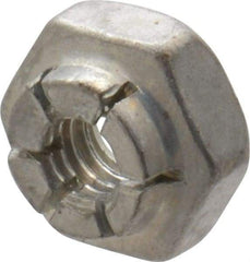 Flex-Loc - #8-32 UNJC Grade 2 Hex Lock Nut with Expanding Flex Top - 3/16" High, Cadmium-Plated Finish, Meets Military Specifications - Apex Tool & Supply
