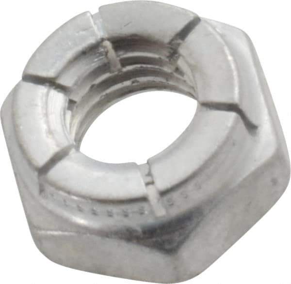 Flex-Loc - 5/16-18 UNC Grade 2 Hex Lock Nut with Expanding Flex Top - 17/64" High, Cadmium-Plated Finish, Meets Military Specifications - Apex Tool & Supply