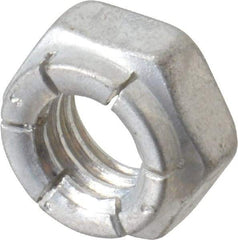 Flex-Loc - 3/8-16 UNC Grade 2 Hex Lock Nut with Expanding Flex Top - 9/32" High, Cadmium-Plated Finish, Meets Military Specifications - Apex Tool & Supply