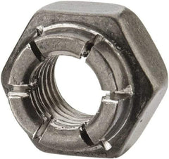 Flex-Loc - 1/4-28 UNJF 18-8 Hex Lock Nut with Expanding Flex Top - Uncoated, Meets Military Specifications - Apex Tool & Supply
