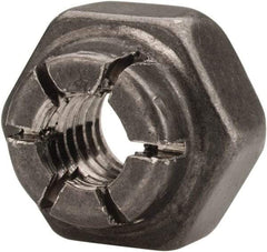 Flex-Loc - #8-32 UNJC 18-8 Hex Lock Nut with Expanding Flex Top - Uncoated, Meets Military Specifications - Apex Tool & Supply