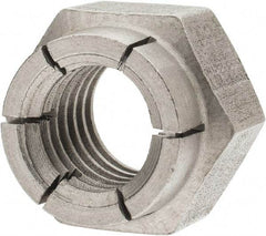 Flex-Loc - 1/2-13 UNC 18-8 Hex Lock Nut with Expanding Flex Top - Uncoated, Meets Military Specifications - Apex Tool & Supply
