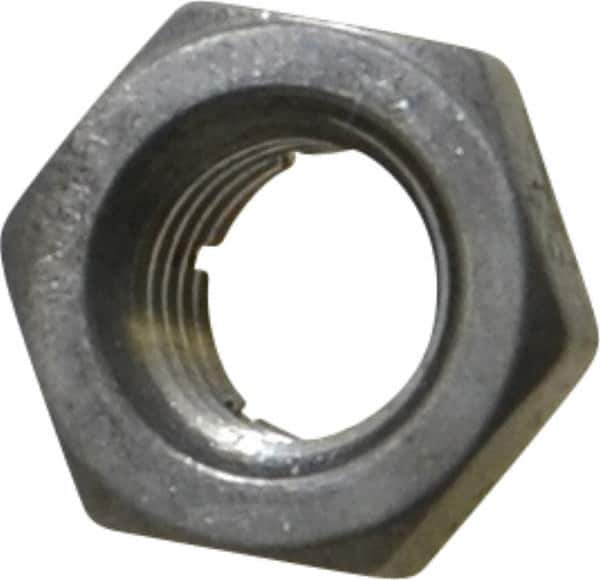Flex-Loc - 5/16-24 UNJF 18-8 Hex Lock Nut with Expanding Flex Top - 17/64" High, Uncoated, Meets Military Specifications - Apex Tool & Supply
