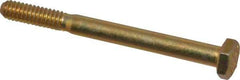 Value Collection - 1/4-20 UNC, 2-3/4" Length Under Head Hex Head Cap Screw - Partially Threaded, Grade 8 Alloy Steel, Zinc-Plated Finish, 7/16" Hex - Apex Tool & Supply
