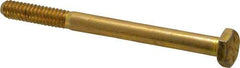Value Collection - 1/4-20 UNC, 3" Length Under Head Hex Head Cap Screw - Partially Threaded, Grade 8 Alloy Steel, Zinc-Plated Finish, 7/16" Hex - Apex Tool & Supply