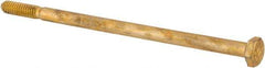 Value Collection - 1/4-20 UNC, 5" Length Under Head Hex Head Cap Screw - Partially Threaded, Grade 8 Alloy Steel, Zinc-Plated Finish, 7/16" Hex - Apex Tool & Supply