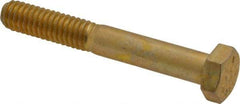Value Collection - 5/16-18 UNC, 2-1/4" Length Under Head Hex Head Cap Screw - Partially Threaded, Grade 8 Alloy Steel, Zinc-Plated Finish, 1/2" Hex - Apex Tool & Supply