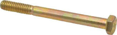 Value Collection - 5/16-18 UNC, 3-1/4" Length Under Head Hex Head Cap Screw - Partially Threaded, Grade 8 Alloy Steel, Zinc-Plated Finish, 1/2" Hex - Apex Tool & Supply