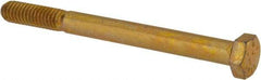 Value Collection - 5/16-18 UNC, 3-1/2" Length Under Head Hex Head Cap Screw - Partially Threaded, Grade 8 Alloy Steel, Zinc-Plated Finish, 1/2" Hex - Apex Tool & Supply