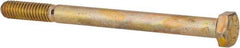 Value Collection - 5/16-18 UNC, 4" Length Under Head Hex Head Cap Screw - Partially Threaded, Grade 8 Alloy Steel, Zinc-Plated Finish, 1/2" Hex - Apex Tool & Supply