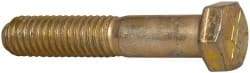 Value Collection - 3/8-16 UNC, 2" Length Under Head Hex Head Cap Screw - Partially Threaded, Grade 8 Alloy Steel, Zinc-Plated Finish, 9/16" Hex - Apex Tool & Supply