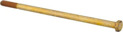Value Collection - 3/8-16 UNC, 8" Length Under Head Hex Head Cap Screw - Partially Threaded, Grade 8 Alloy Steel, Zinc-Plated Finish, 9/16" Hex - Apex Tool & Supply