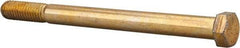 Value Collection - 7/16-14 UNC, 5-1/2" Length Under Head Hex Head Cap Screw - Partially Threaded, Grade 8 Alloy Steel, Zinc-Plated Finish, 5/8" Hex - Apex Tool & Supply